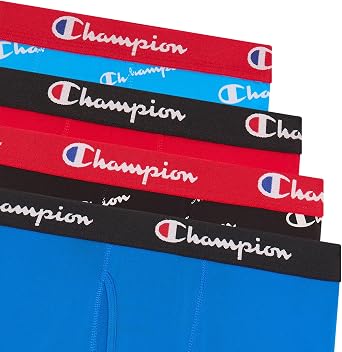 Champion Boys' Everyday Active Lightweight Stretch Boxer Briefs - 4 Pack (Sxl)