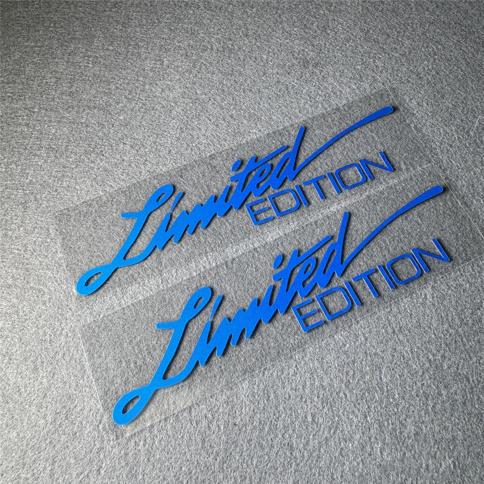 2X Car Styling Vinyl Graphic Decals for Limited Edition Truck Body Auto Rear Front Windshield Window Sticker 160x38mm (Blue)