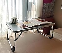 Vista 6 de Escritorio plegable para laptop, mesa plegable para portátil, soporte plegable para portátil, bandeja de cama ultraligera de aluminio para desayuno