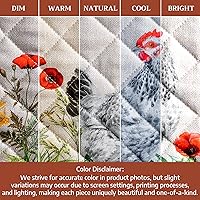 Vista 6 de Maison d' Hermine Juego de soportes para ollas 100% algodón, resistentes al calor, almohadillas calientes de 8 x 8 pulgadas con bucle para barbacoa