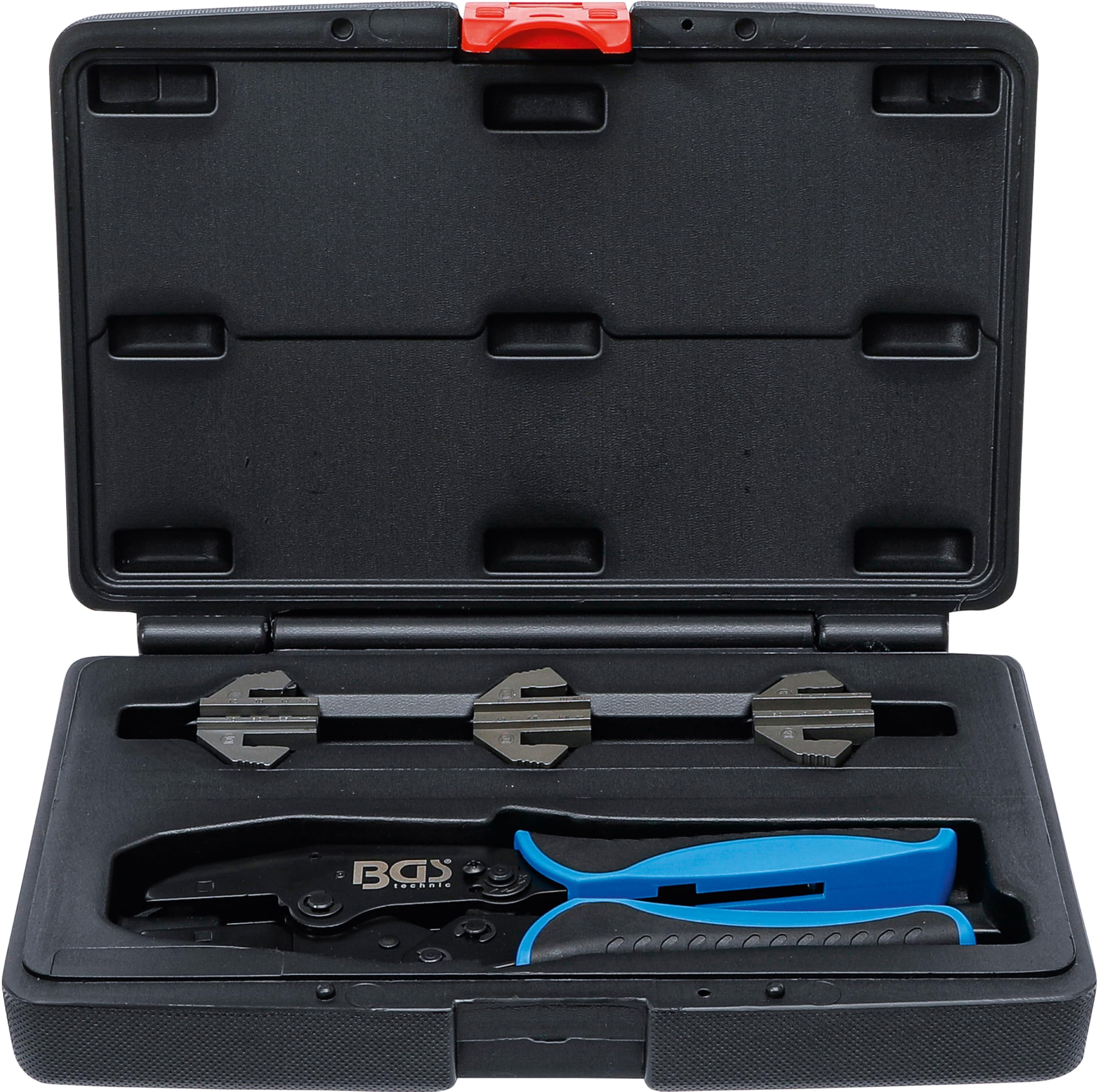 Bgs Schwarz 70003 | Crimping Pliers Set | With 3 Pairs Of Jaws | For Solar Connectors Mc3 / Mc4 / Tyco
