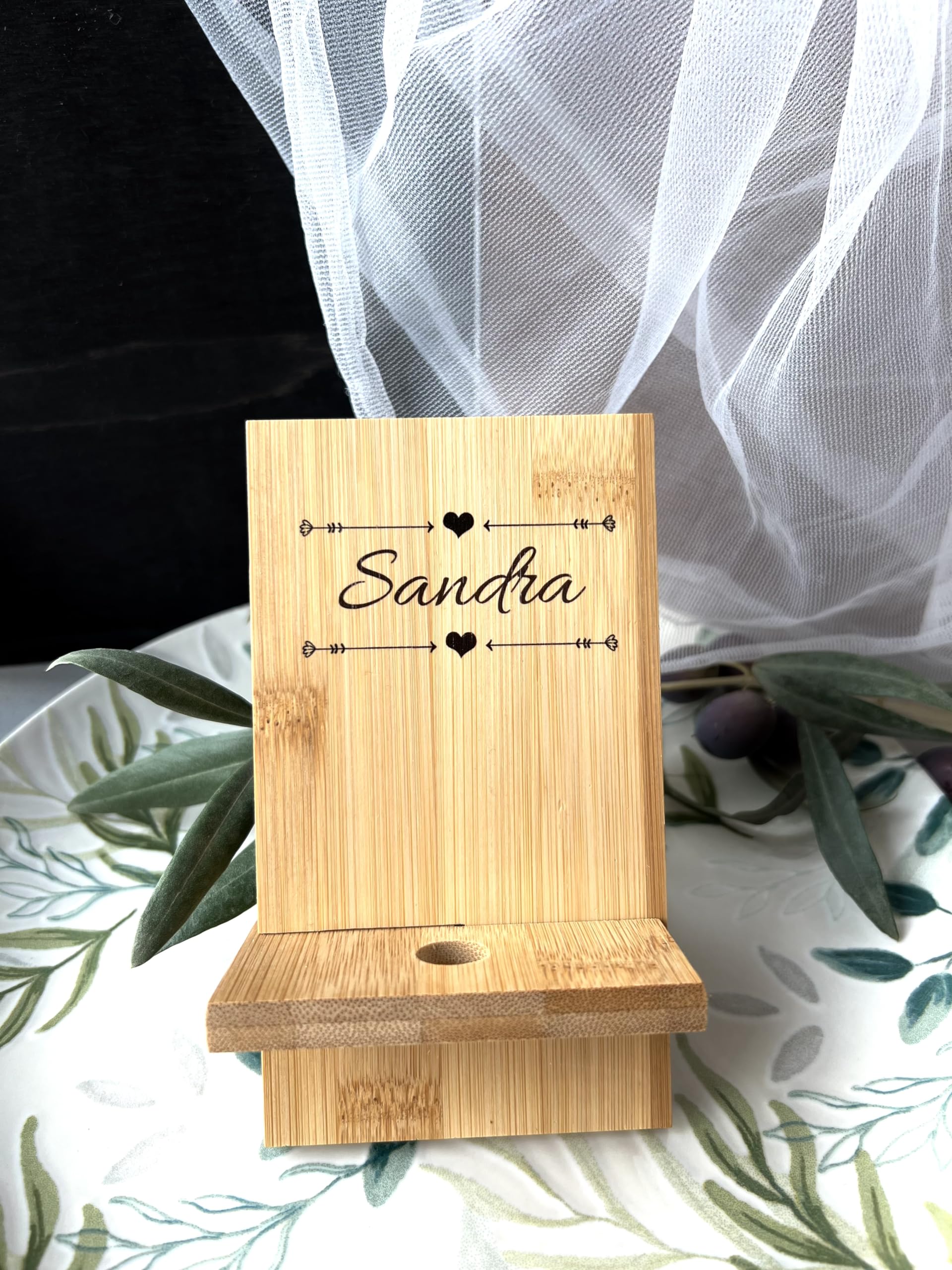 Uvimark | 10 Soportes Móvil de Mesa Personalizados | Detalles Boda | Detalles Bautizo | Detalles Comunión | Soporte Smartphone Universal