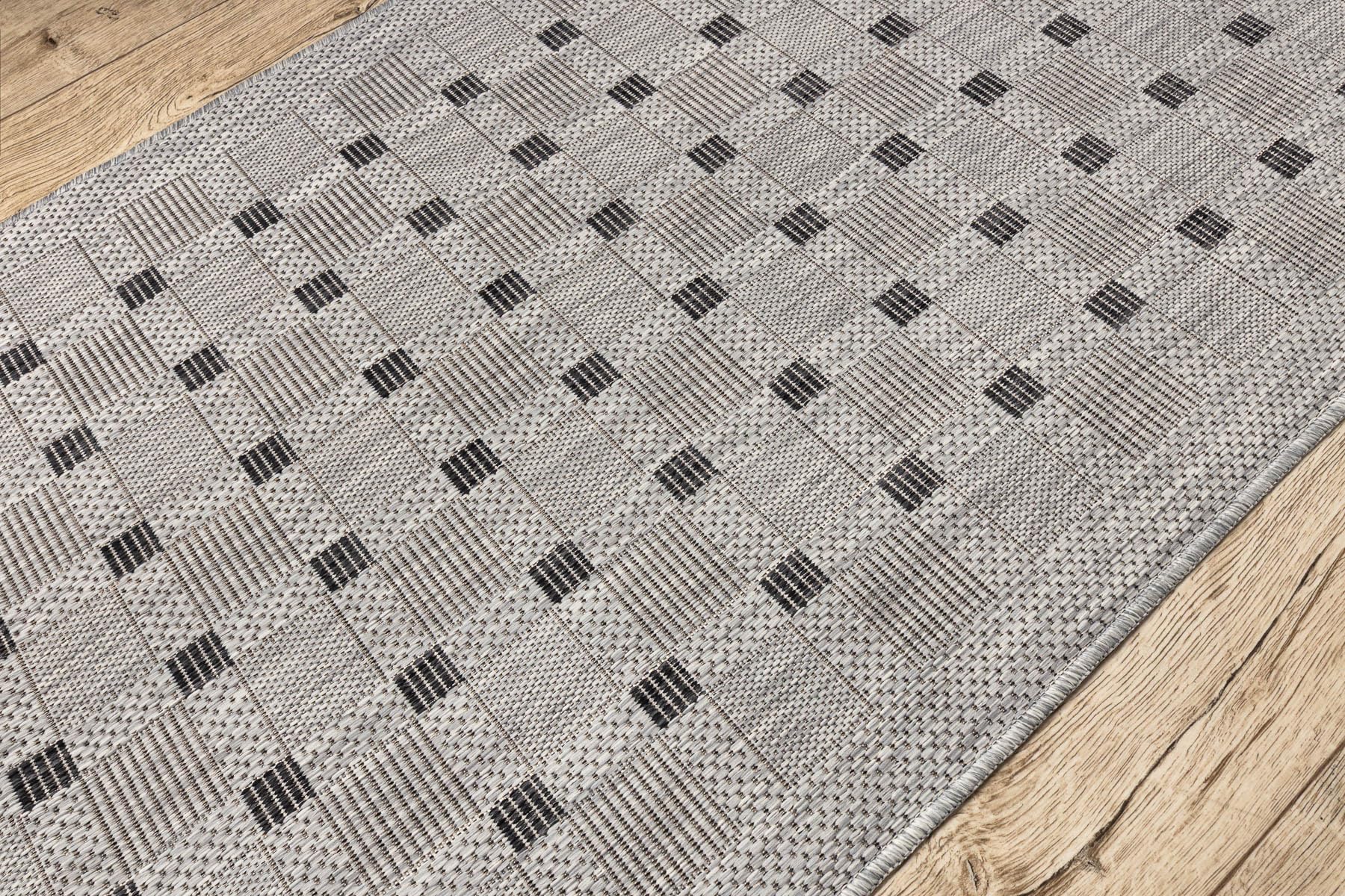 rugsx Läufer SISAL SION 6052 flachgewebt grau 100x220 cm