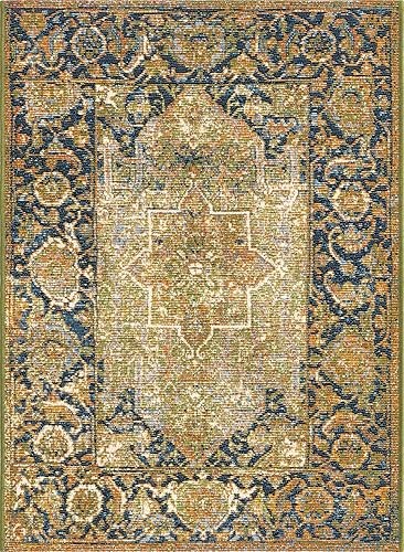 Miniatura 3 de Unique Loom Colección tradicional al aire libre alfombra de área - Nosara (2 pies x 3 pies 1 pulgada, rectangular, verdebeige)