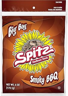 Spitz BBQ Flavored Sunflower Seeds, 6 Ounce Bags, 12 Count