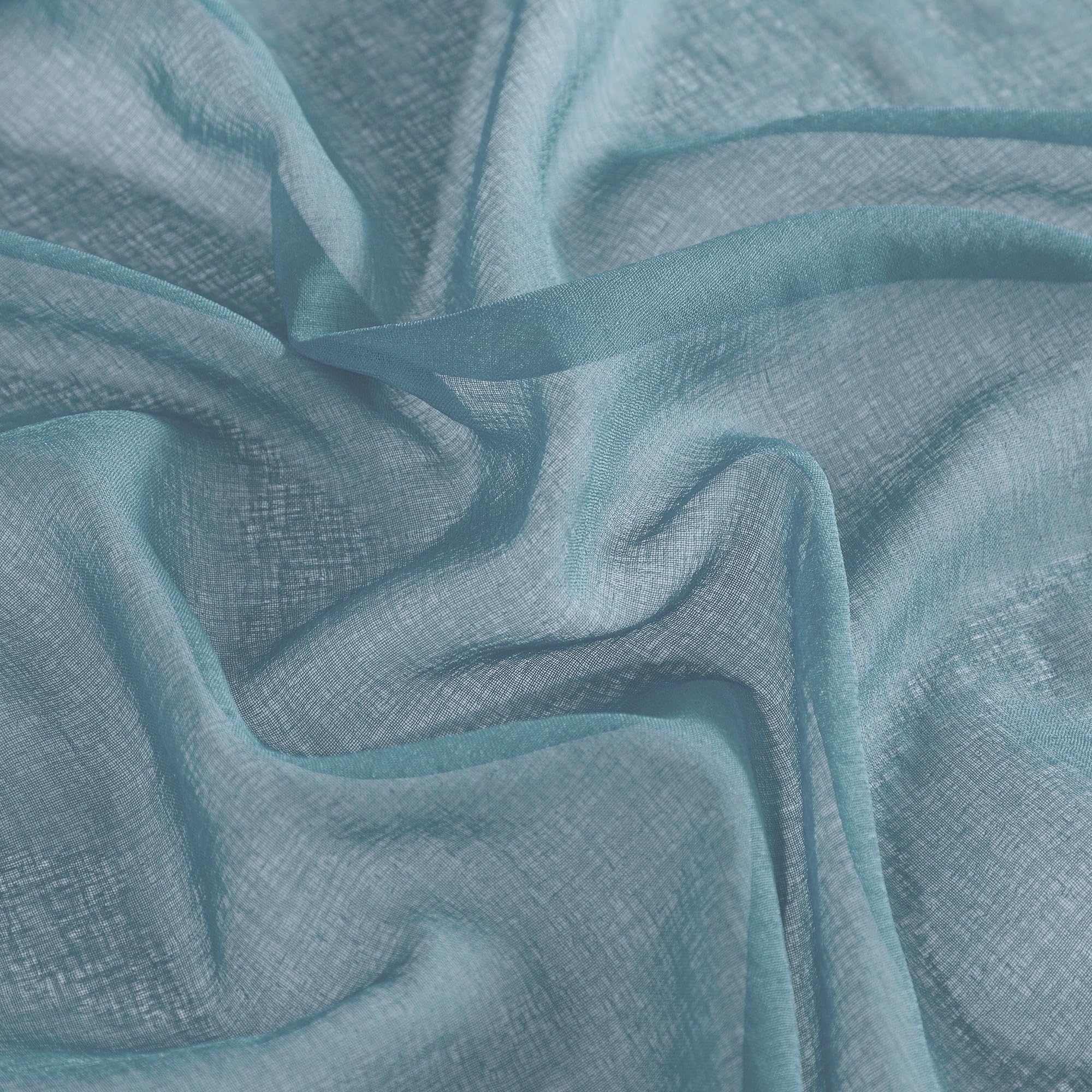 PONY DANCE Tende Moderne per Soggiorno con Fettuccia Voile Curtains Filtraggio Luce Morbida per Salotto Eleganti Tende Trasparenti 2 Pezzi L 140 x A 245 cm, Blu