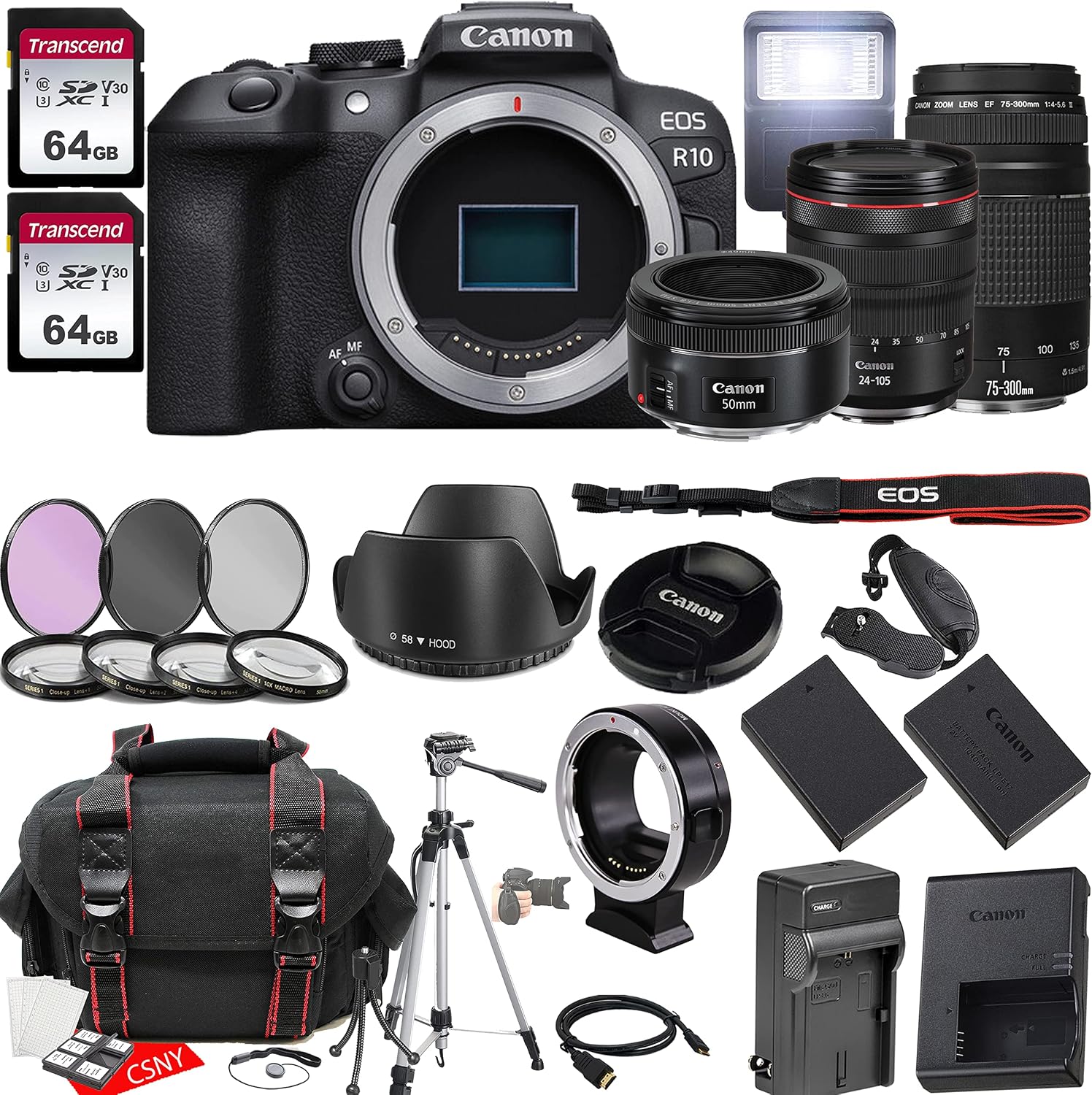 Amazon.com : Canon EOS R10 Mirrorless Camera w/RF 24-105mm f/4 L is USM ...