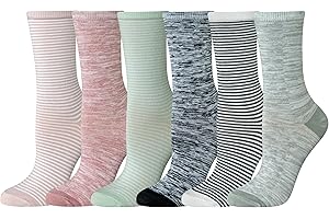 Women's Casual Crew Socks, 6 Pairs | Envío Gratis de Amazon