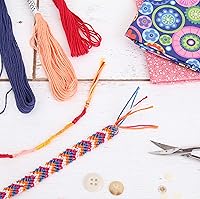 Vista 4 de 12 madejas ThreadArt Premium de hilo de bordar de algodón egipcio de fibra larga Gris antiguo 6 hilos divisibles de 8.75 yardas cada uno