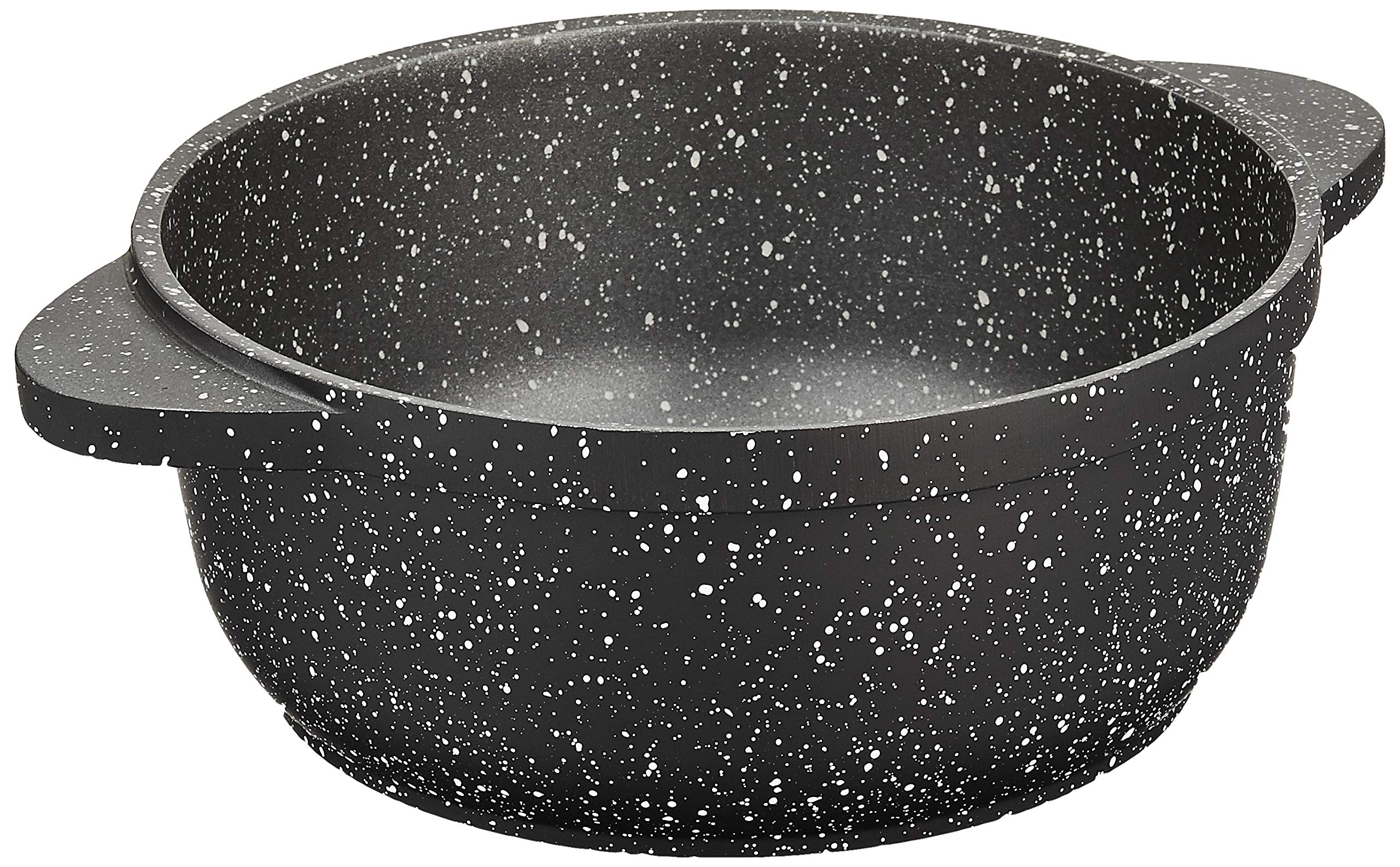 Amazon Brand - Solimo Die Cast Aluminium Non-Stick 5 Layer Coated Casserole | 20cm, 2200 ml | Induction Friendly | Rice Pot, Stew Pot, for Cooking | Black 4