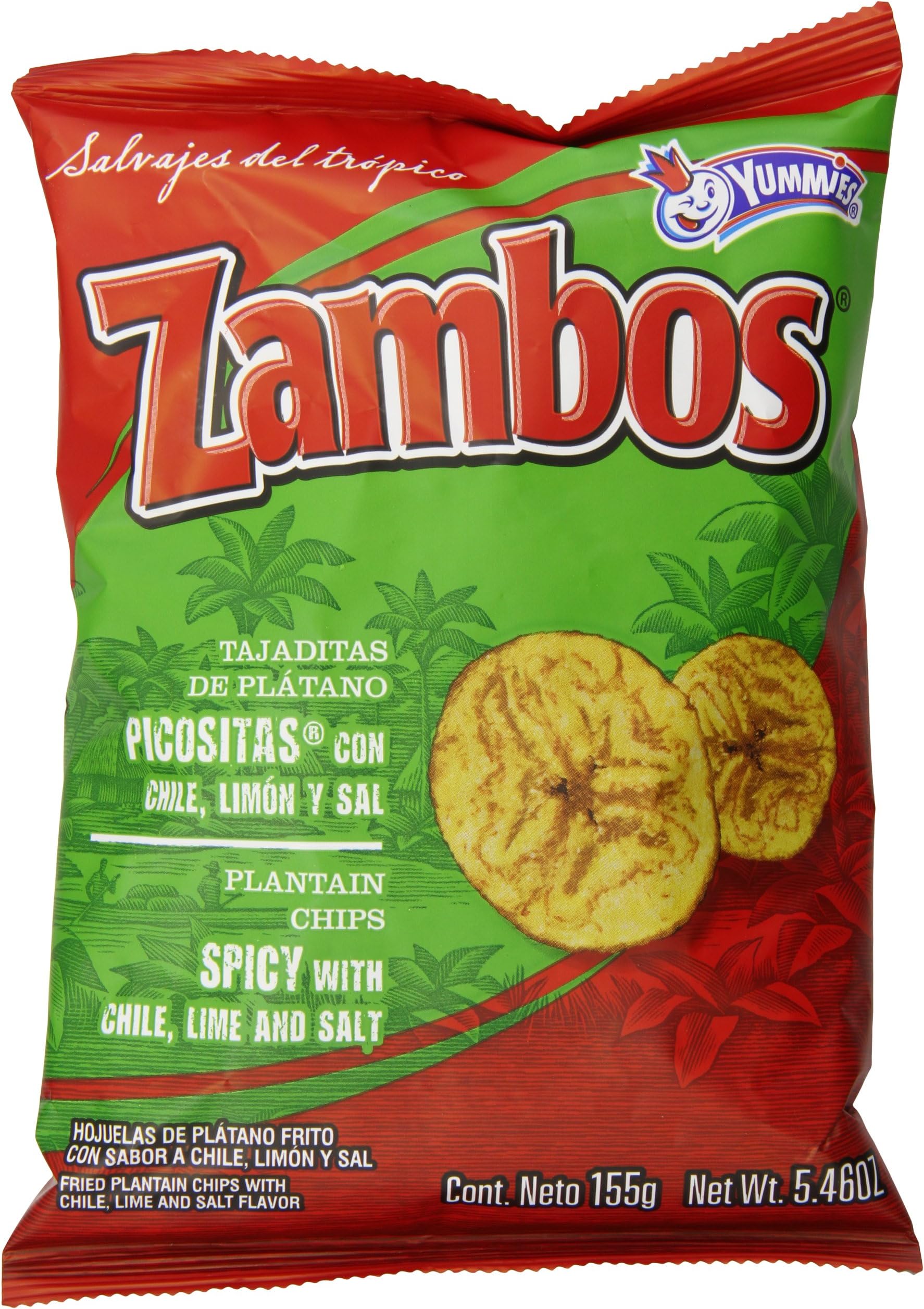 Zambos Plantain Chips with Chile and Lime Pico, 5.46 Ounce