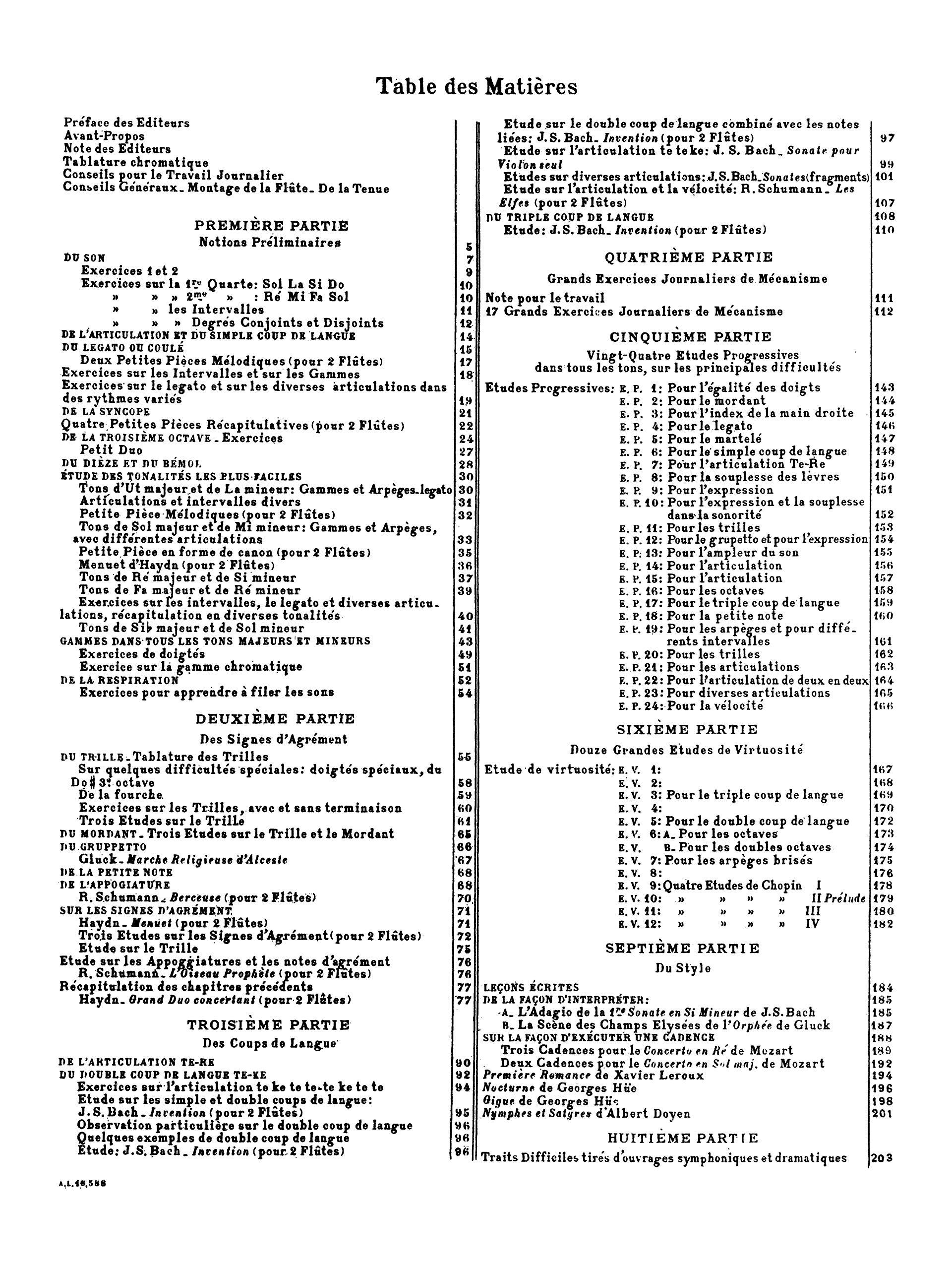 Taffanel/Gaubert: Complete Flute Method - Image 3