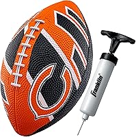 Vista 35 de Franklin Sports NFL Team Footballs - Rubber Youth Mini Balls for All Teams - Kids 8.5" Football + Air Pump Sets - Official NFL Licensed