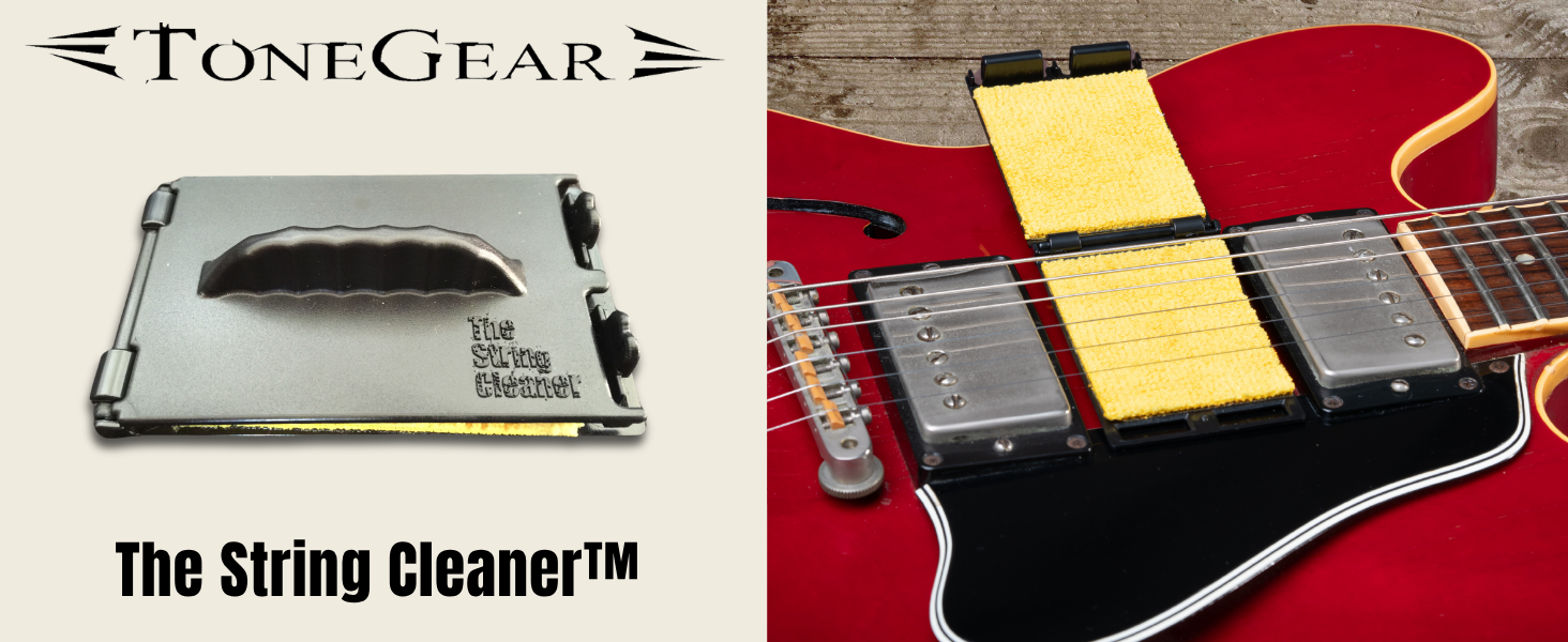 String Scrubber Limpiador de cuerdas de bajo para guitarra eléctrica