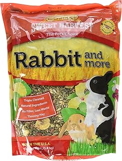 Rabbit Food, Premium Timothy Hay Pellets with Added Specialty Ingredients, 4 lbs Bag