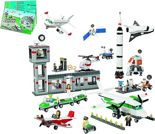 Lego Space & Airport Set 9335, habilidades motoras finas y juguete educativo de colaboración para niños y niñas a partir de 4 años (1, 176 piezas)