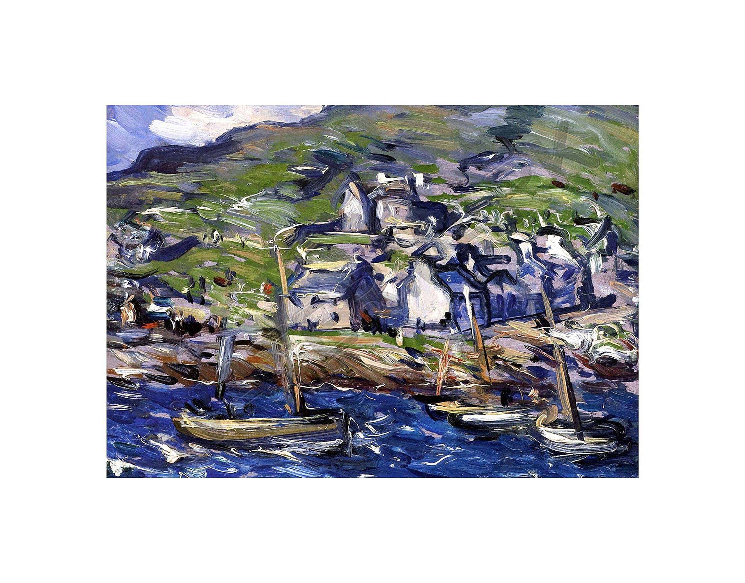 Wee Blue Coo Peploe Windy Day At Barra Wall Art Print