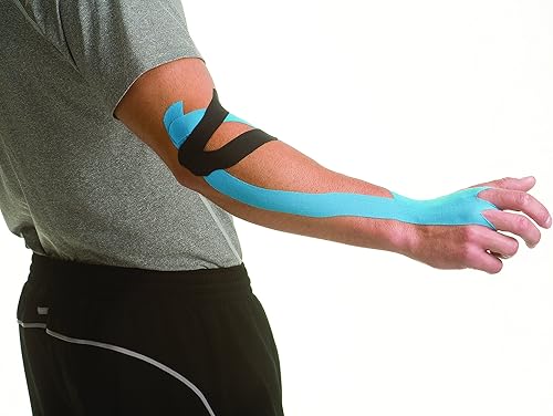Vista 18 de MUELLER Cinta terapéutica de kinesiología de medicina deportiva, cinta atlética de calidad, sin látex, 20 tiras en I precortadas, 2 x 9.75 pulgadas