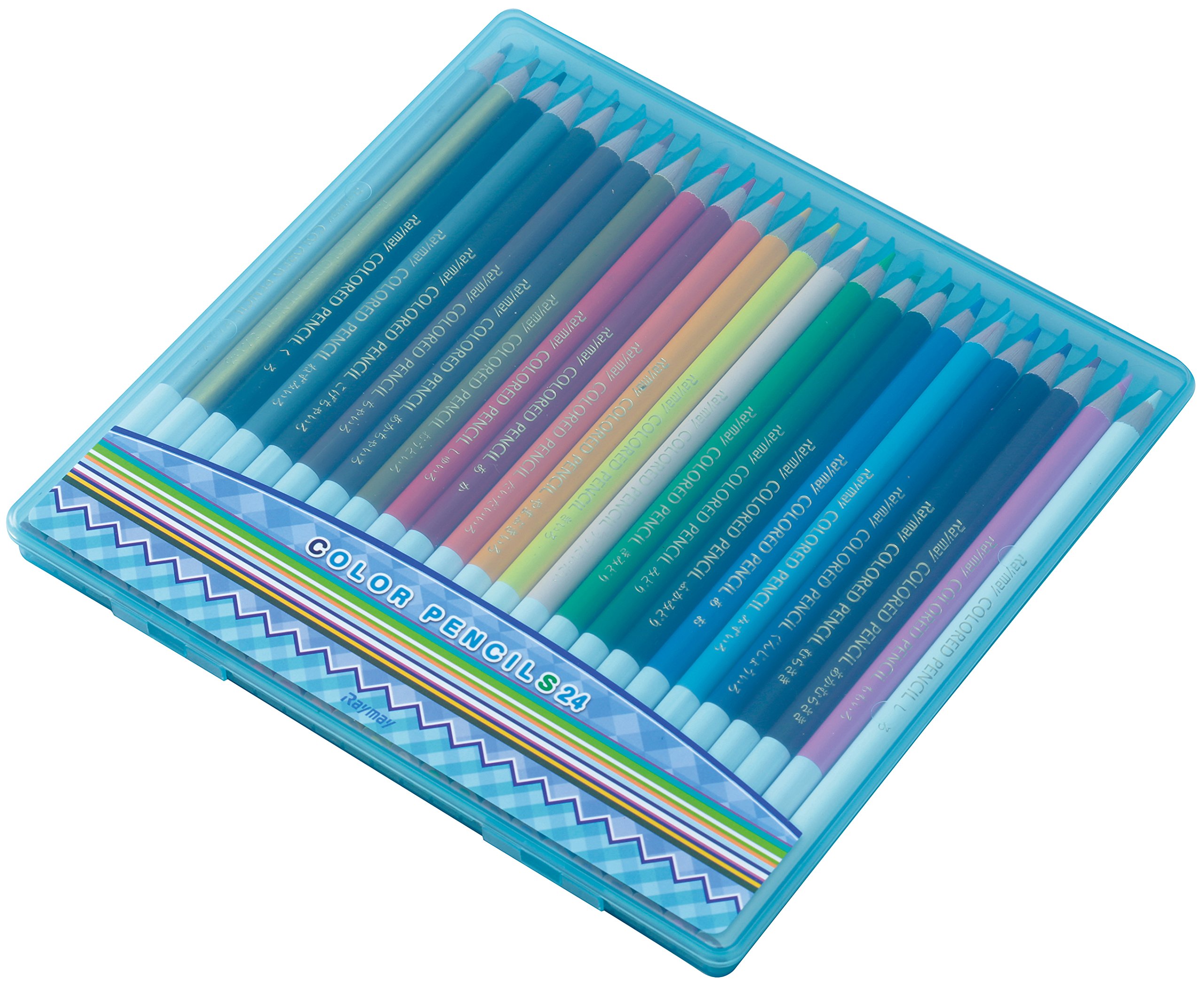 Reimei crayon de couleur 24 couleurs Teacher Recommandé Bleu Re141