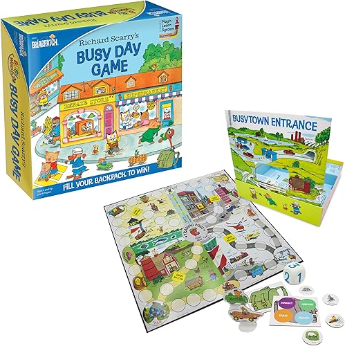 Briarpatch, Juego de día ocupado de Richard Scarry, basado en libros de lectura temprana para preescolar, jardín de infantes y primer grado