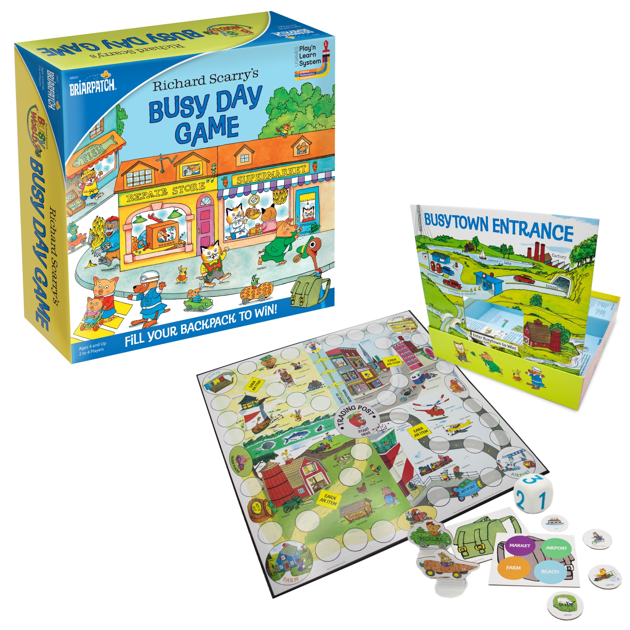 Briarpatch, Richard Scarry's Busy Day Game, Based on Early Reader Books for Preschool, Kindergarten and 1st Grade
