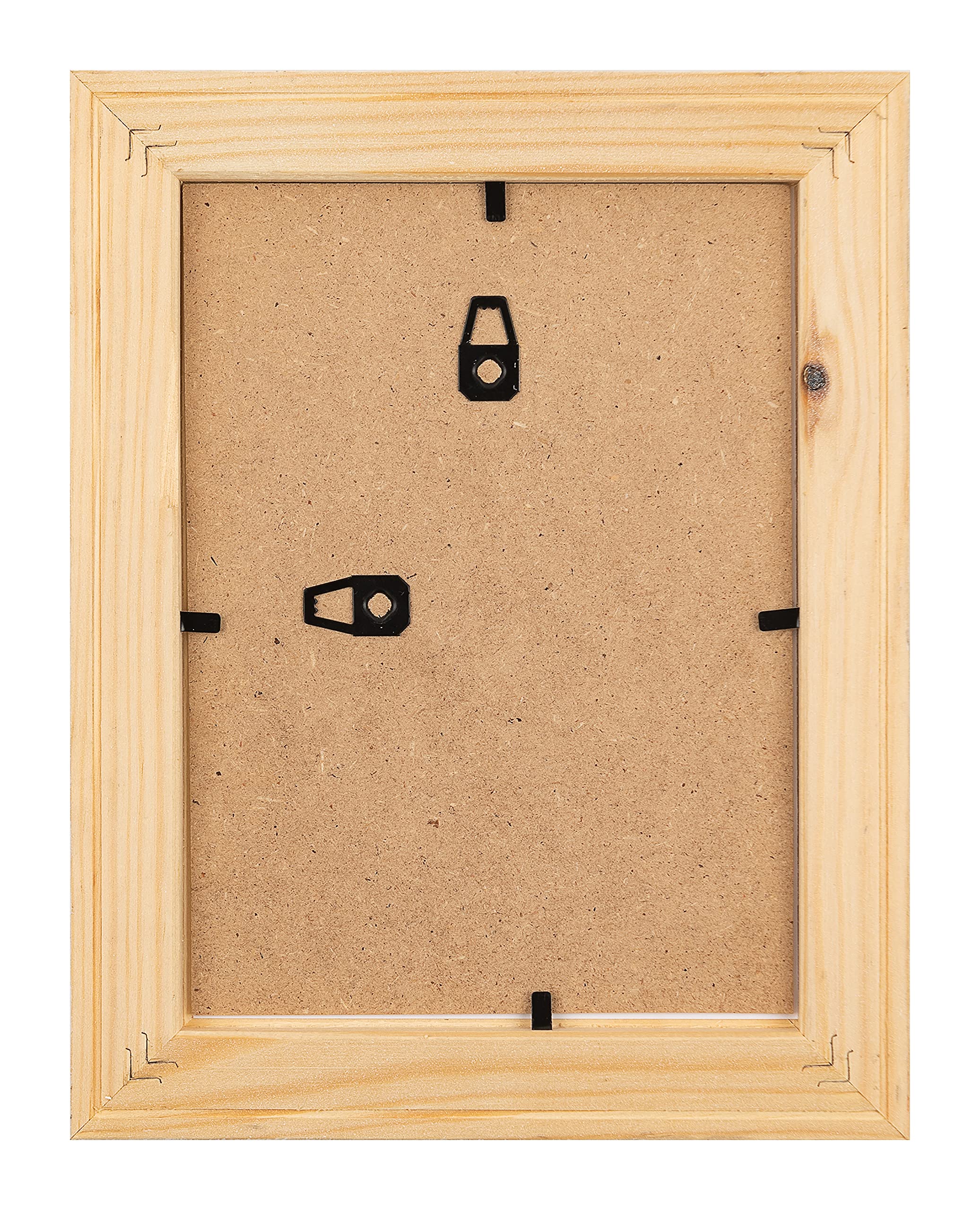 Wallazz Cornice Portafoto in Legno Pregiato - Made in Italy - Vetro Sintetico Infrangibile Crilex - Disponibile in Diverse Varianti - Design Italiano e Qualità Artigianale, 40x50cm Bianco
