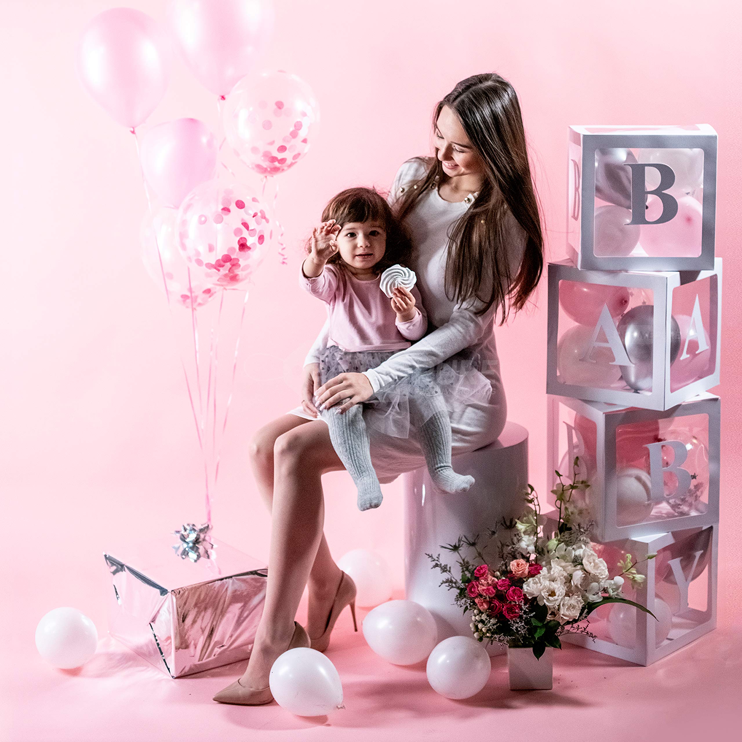 Buy PRIMEPURE Premium Pearl White Baby Boxes For Gender Reveal