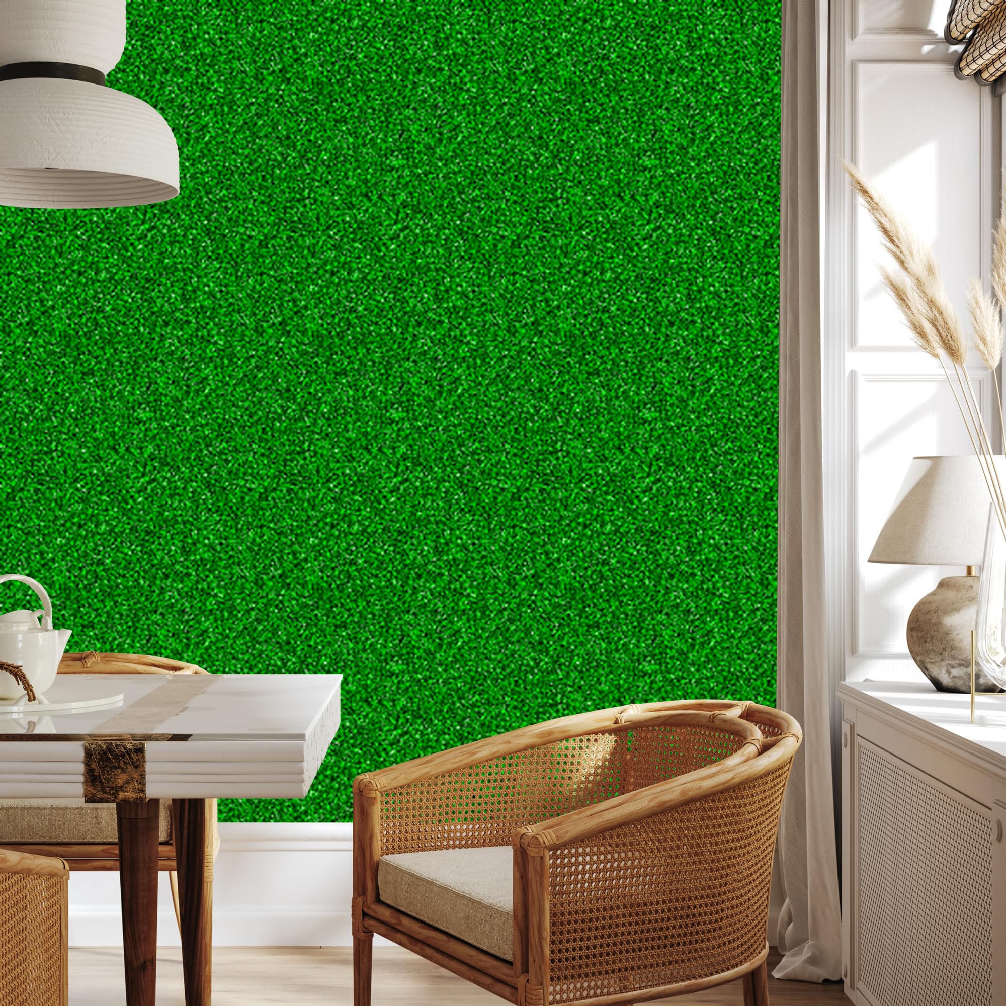 Vliestapete Glitzer – Grün und Flaschengrün 50 x 1000 cm