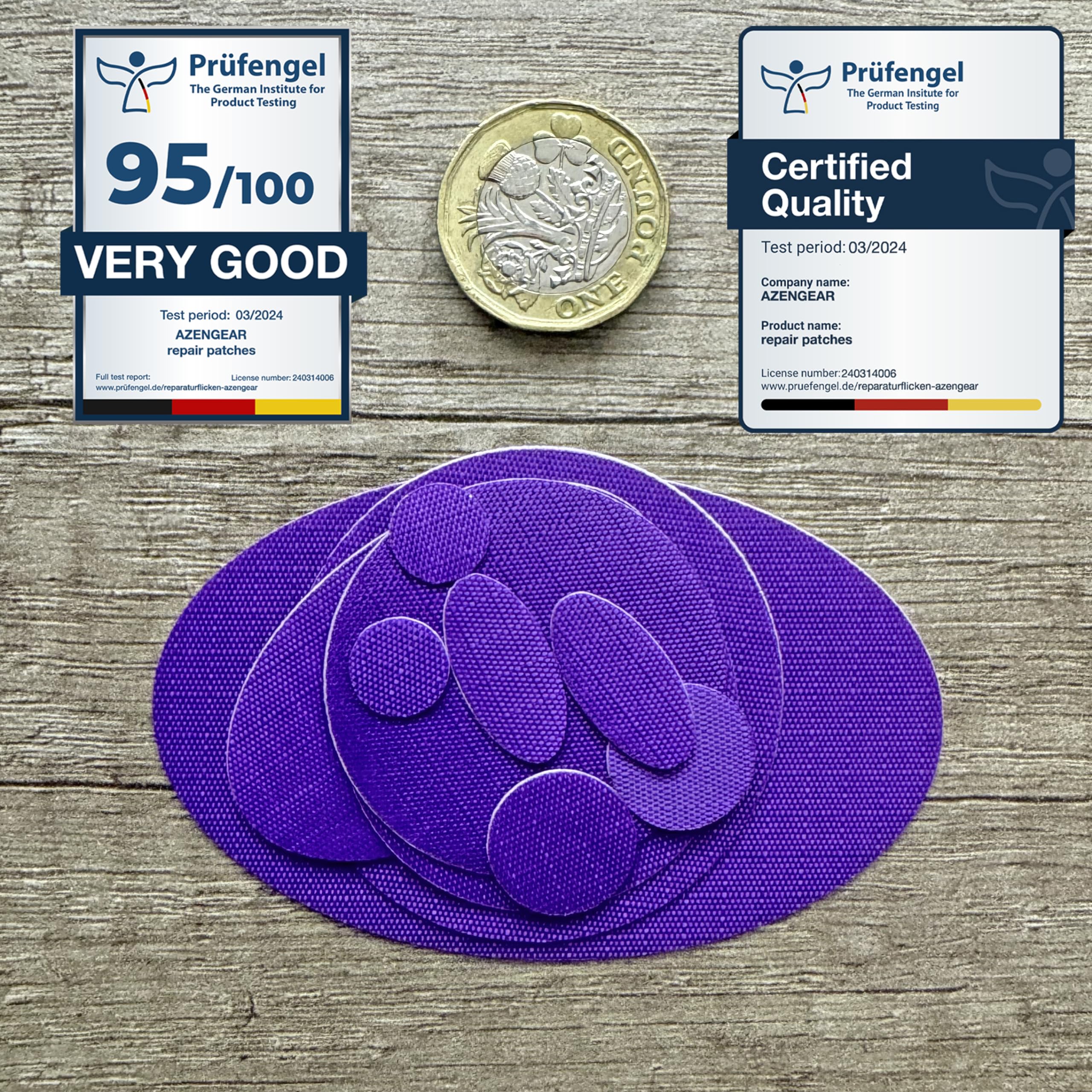 Toppe Autoadesive Per Riparare Piumini E Abbigliamento - Set 11 Pezzi Nero, Impermeabili - Foto 5