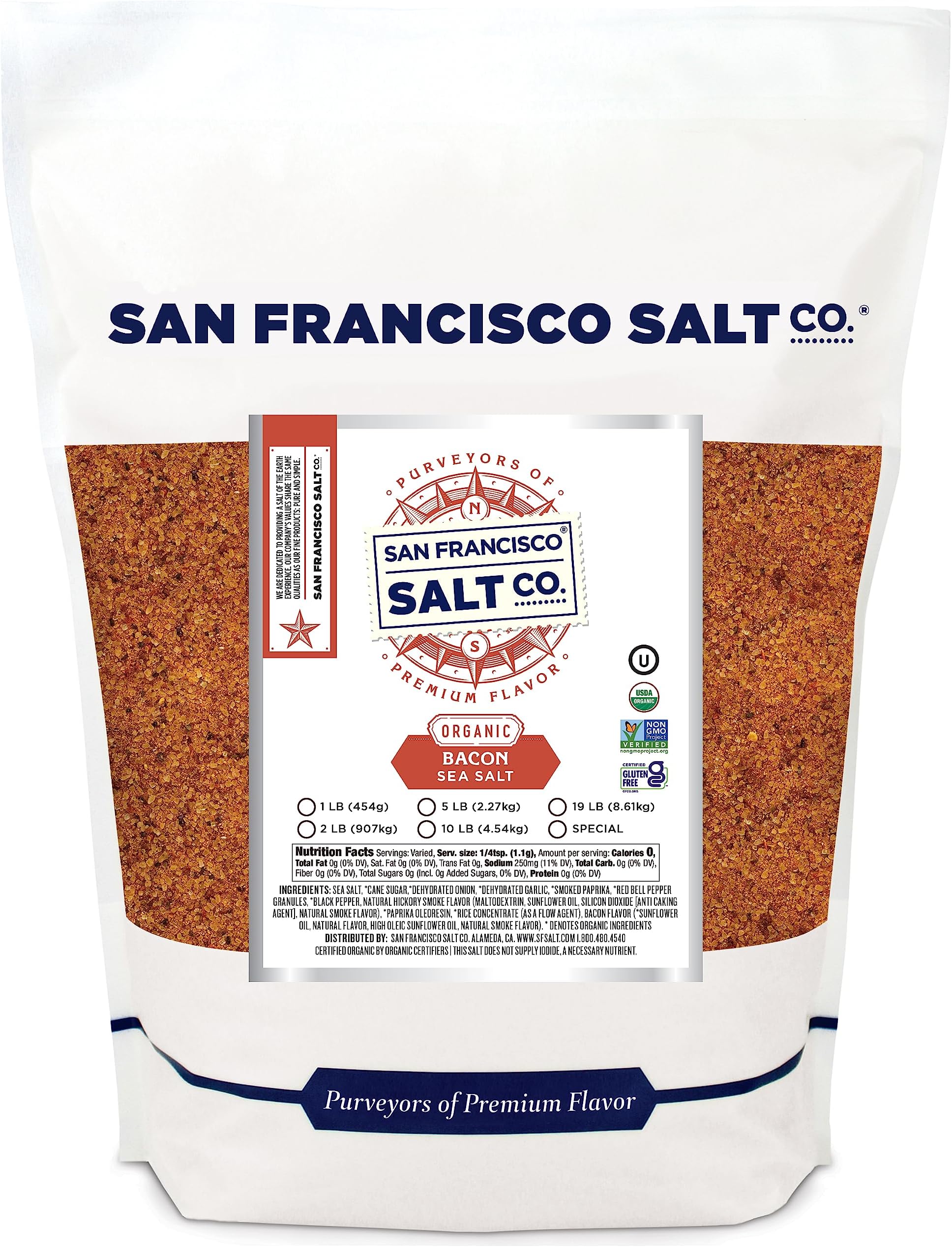 Amazon.com : Demitri's Bacon RimShot, Spiced Rim Salt, 4 Ounce Tin ...