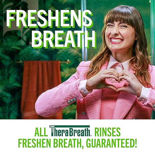 Miniatura 8 de TheraBreath Enjuague bucal Fresh Breath, menta suave, sin alcohol, 1 litro