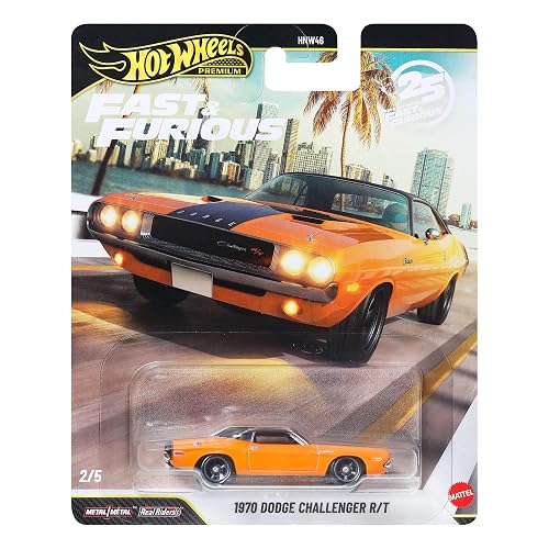 Hot Wheels Premium Fast & Furious Coche 1970 Dodge Challenter R/T