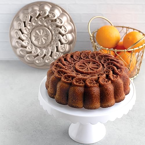 Miniatura 8 de Nordic Ware Sartén para torcer cítricos, 8 tazas, caramelo