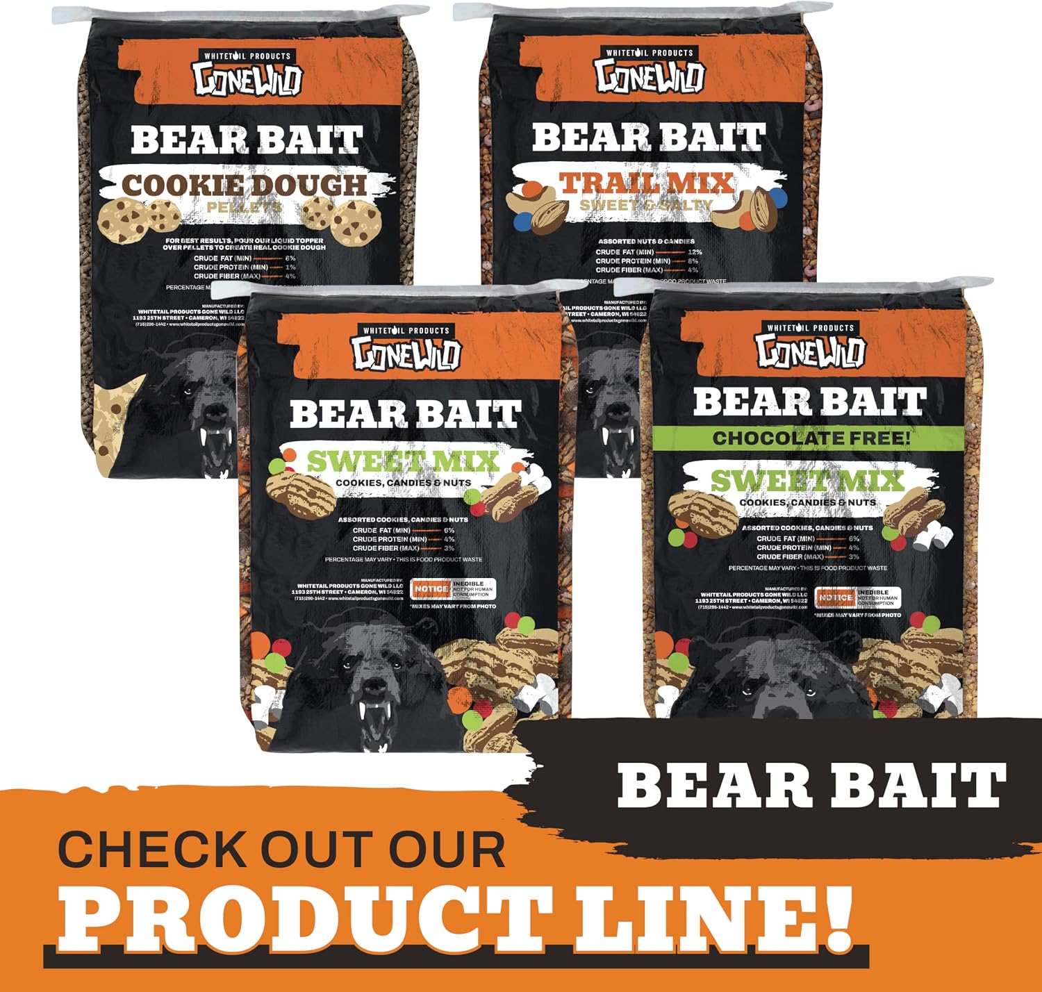 Trail Mix Bear Bait, 40 LB., Mix of Assorted Nuts, Not for Human Consumption, G9299 image 5