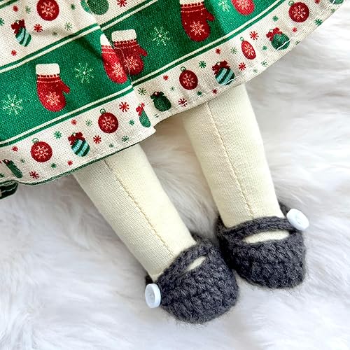Miniatura 8 de BlissfulPixie Waldorf - Muñeca de trapo hecha a mano – Peluche de coleccionista personalizado para niños, regalo de cumpleaños con hermosa caja,