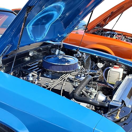 Miniatura 8 de Redline Tuning 21-11012-02 - Sistema de capucha QuickLIFT Plus compatible con Ford Mustang y Mercury Capri 1979-1998 (todos los componentes negros)