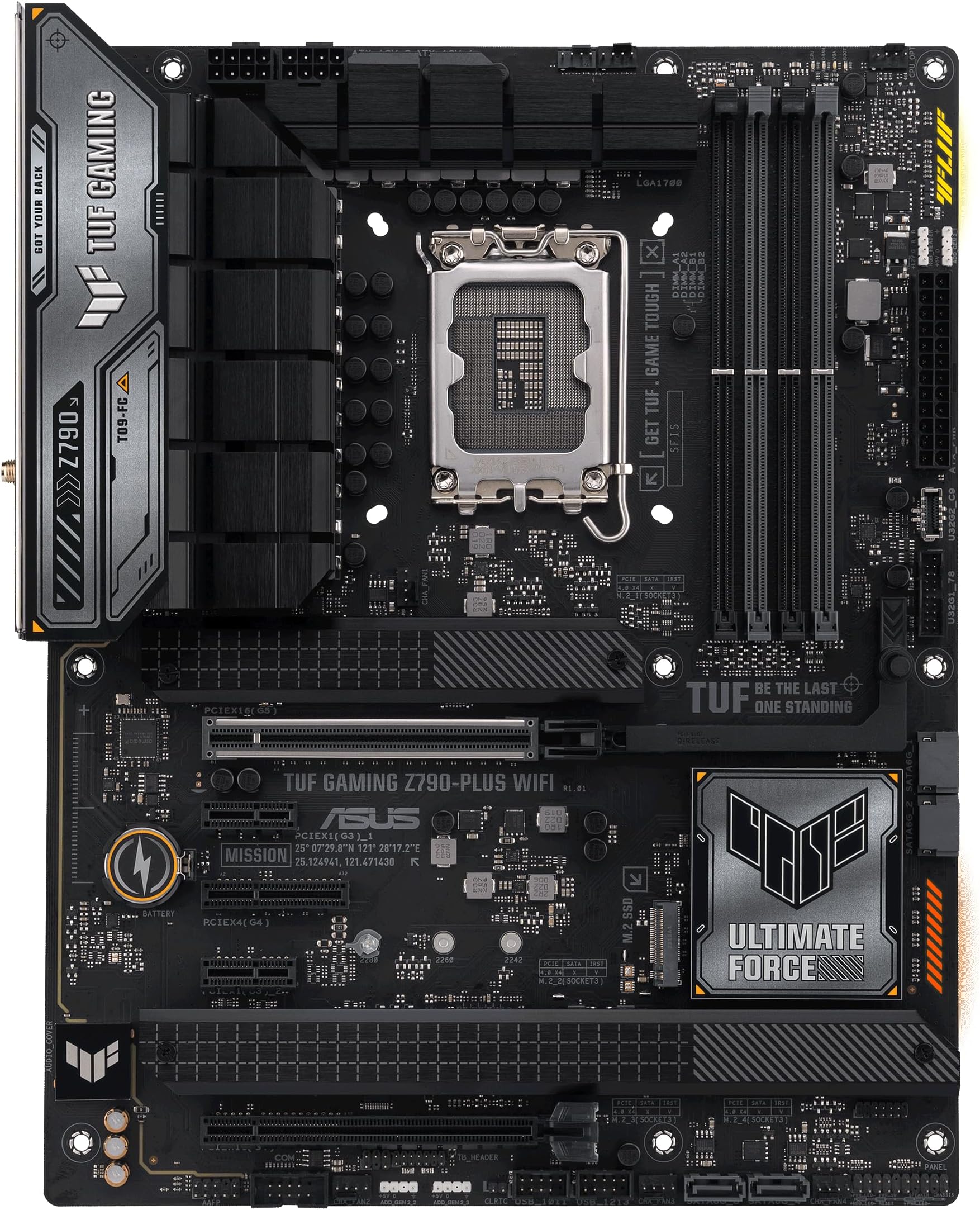 TUF Gaming Z790-Plus WiFi, D4 LGA 1700, Intel®12th&13th Gen, ATX Gaming Motherboard, PCIe 5.0, DDR4, 4xM.2 Slots - Black