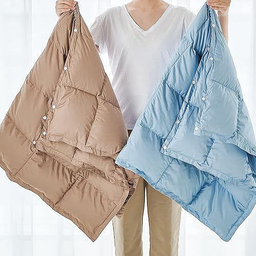 Miniatura 10 de Manta de plumón para campamento, plegable, ligera, resistente al agua, manta de viaje al aire libre para campamento, senderismo, estadio, pícnic,