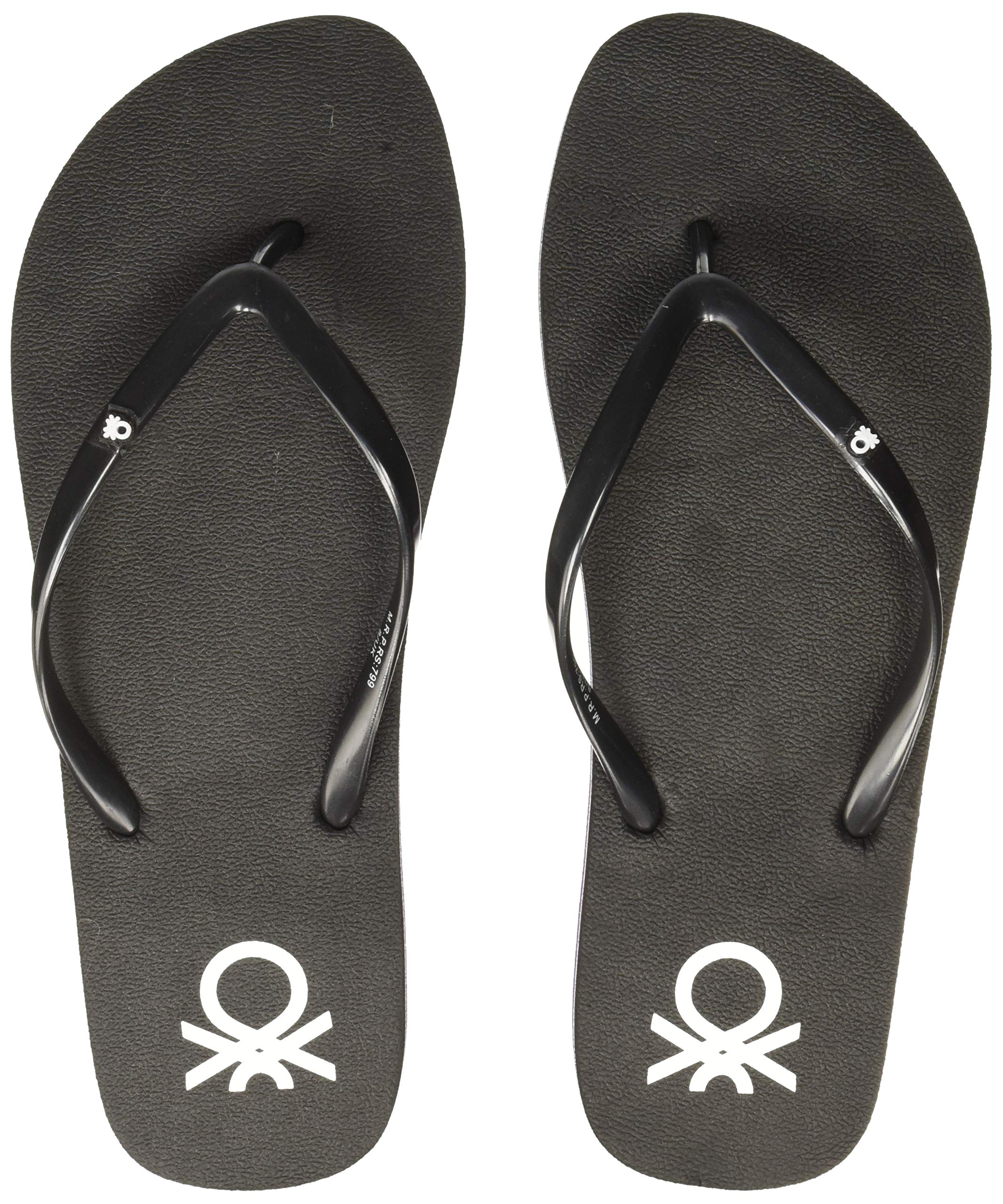 United Colors of Benetton Women Black Flip-Flops-7 UK (40 EU) (19A8CFFPL422I) (B07V8HKZGF) Amazon Price History, Amazon Price Tracker