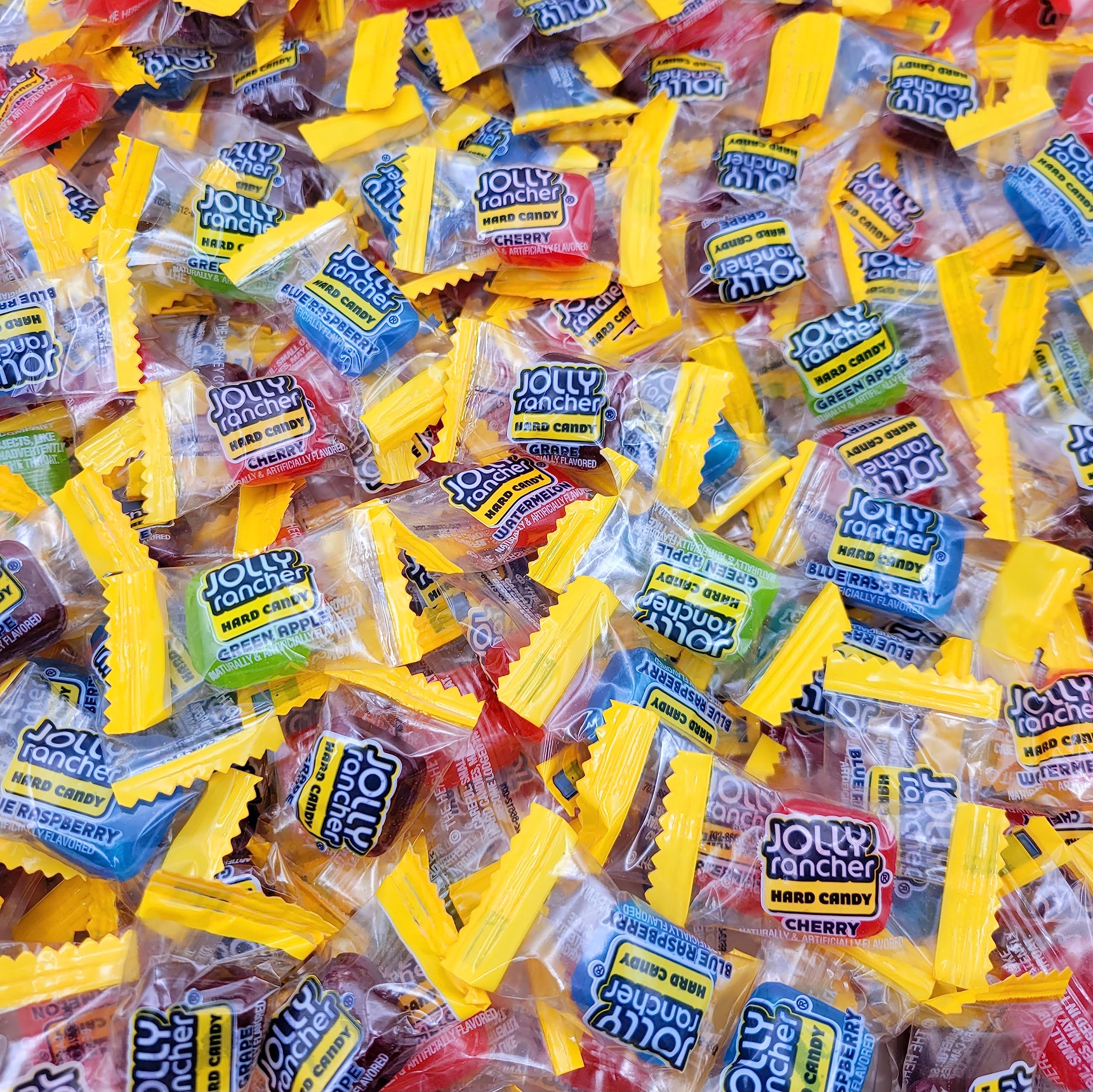 JollyRanchers Hard Candy Squares - Assorted Flavored Hard Candy - Individually Wrapped - 2LB