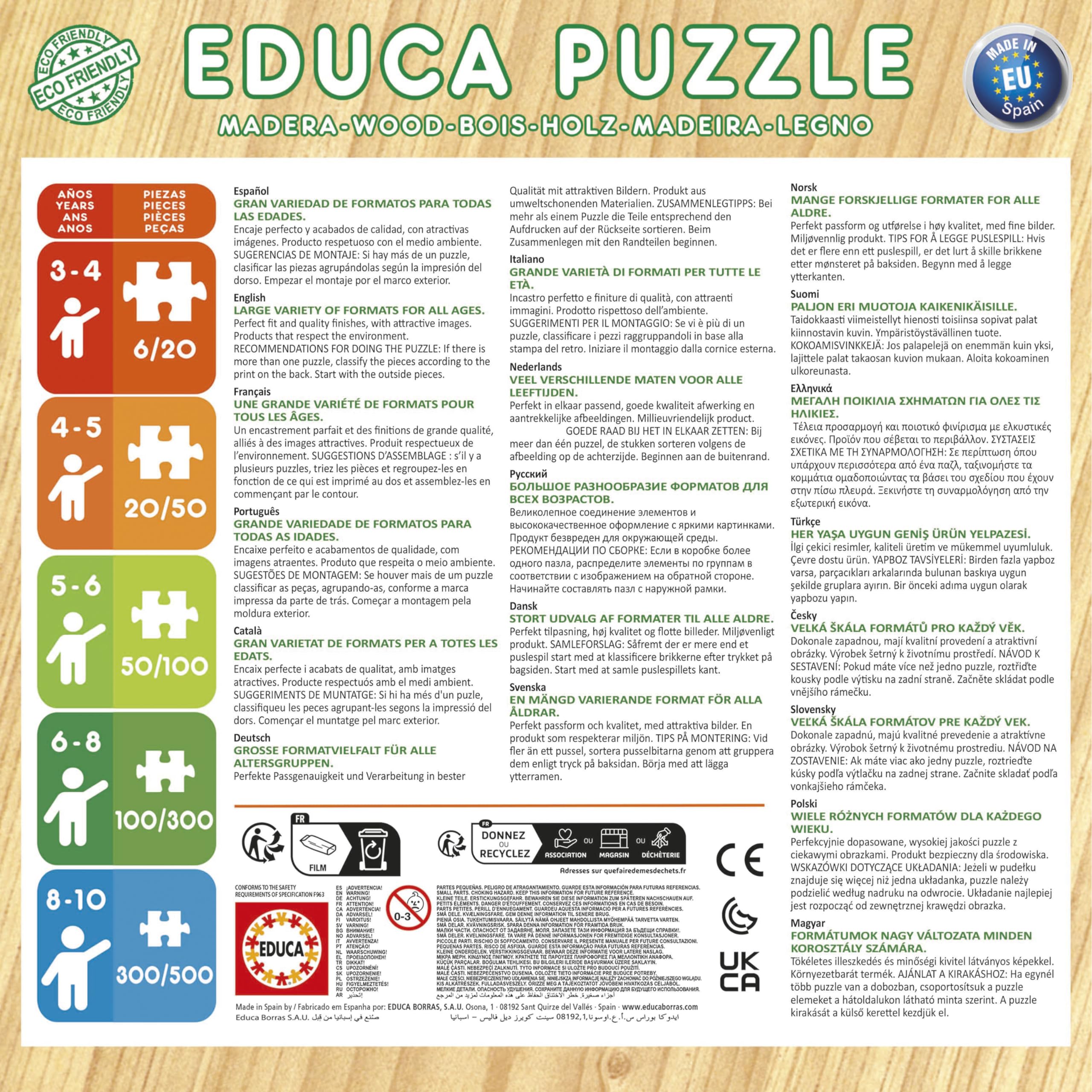 Educa – Pack De 2 Puzzles Infantiles De Madera El Rey León | 25 Piezas Cada Uno | Ecológicos Y Resistentes | A Partir De 4 Años