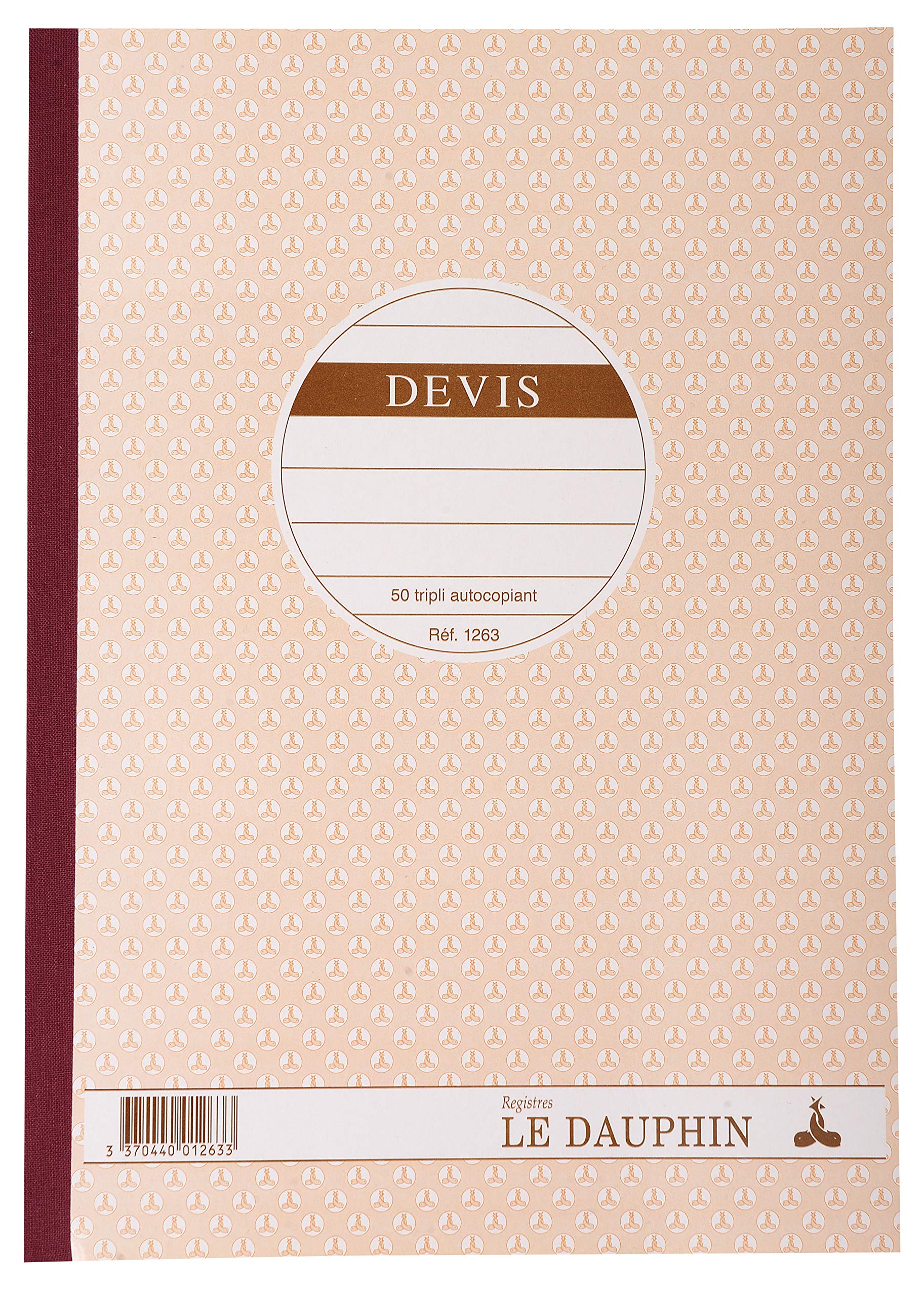 Le Dauphin Carnet de devis 29,70 x 21 x 1,50 cm Avoine