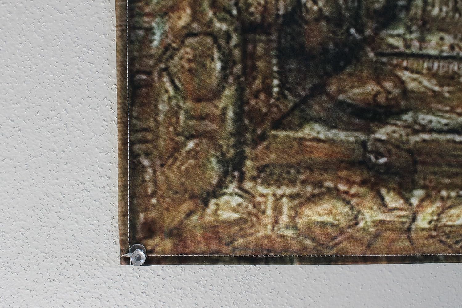 steelplant Stona Lisa large vivid fabric printed textile. mona lisa smoking weed joint remix tapestry high definition print on polyester with sewn edge