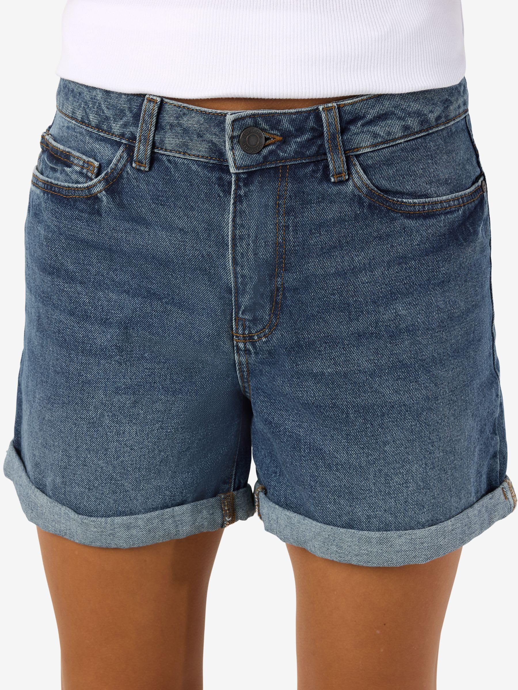 NOISY MAY Smiley Mujer Pantalones Cortos Azul