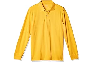Yellow Long Sleeve polo shirt