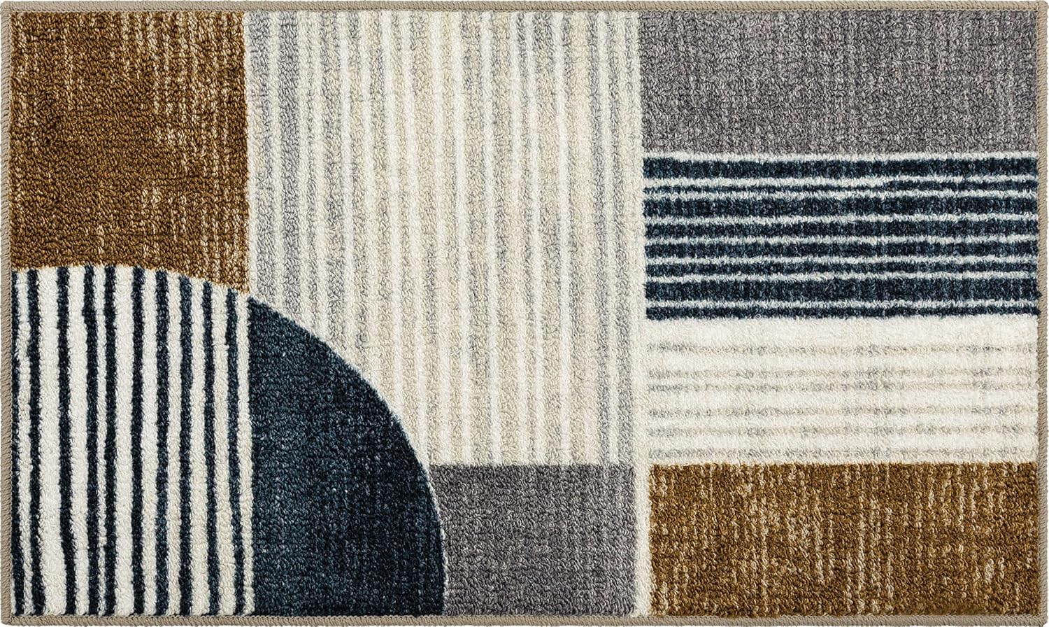 Mohawk Home Abstract Stripe White 1' 8" x 2' 10" Area Rug