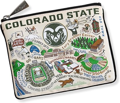 Catstudio Colorado State University Collegiate Zipper Pouch Purse