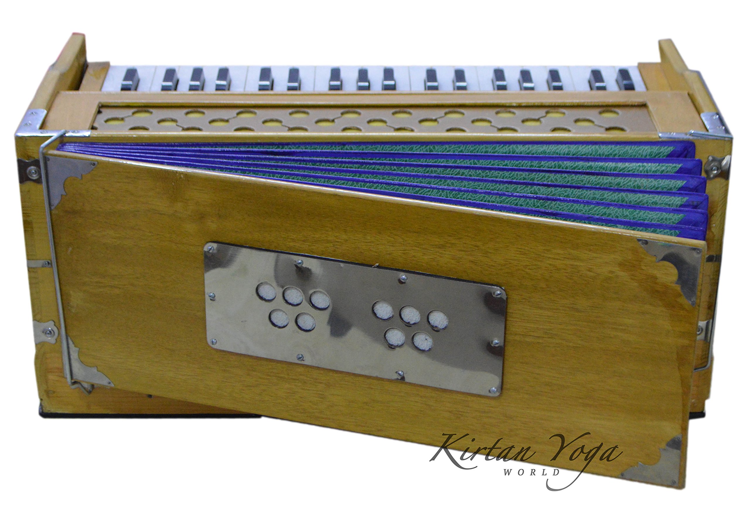 Harmonium Raga Student Premium Natural Fixed Ausführung, 3.25 Oktave, Multi-Öffnung, 2 Blätter-Set, Coupler-Funktion