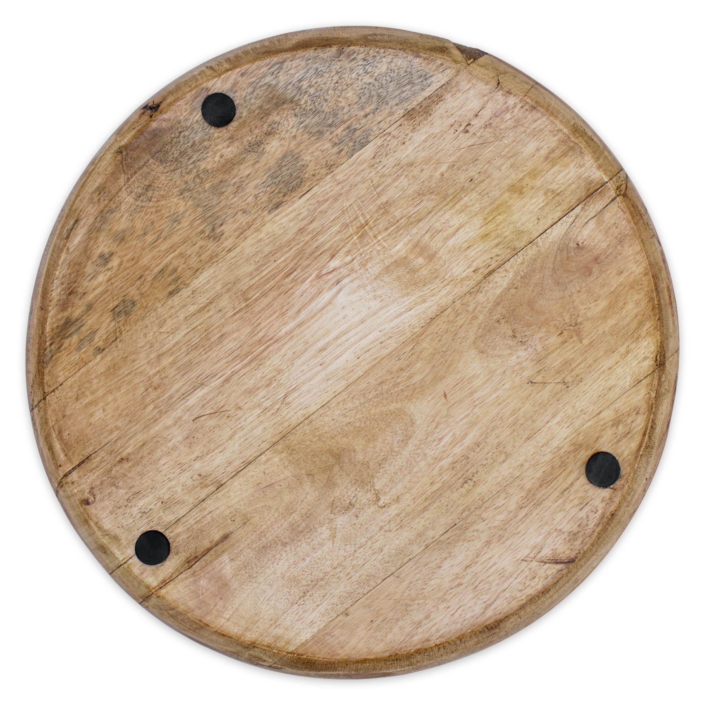 11,5 inch kaarsenhouder dienblad huisdecoratie, ronde houten dienblad voor salontafel, kleine houten dienblad, decoratieve dienbladen voor woondecoratie
