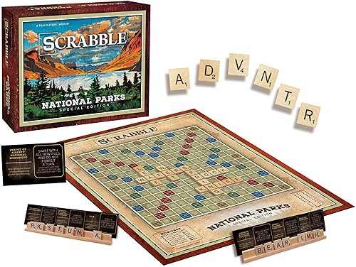Miniatura 2 de USAOPOLY Scrabble Parques Nacionales  A partir de 8 años  2-4 jugadores  1 juego, marrón